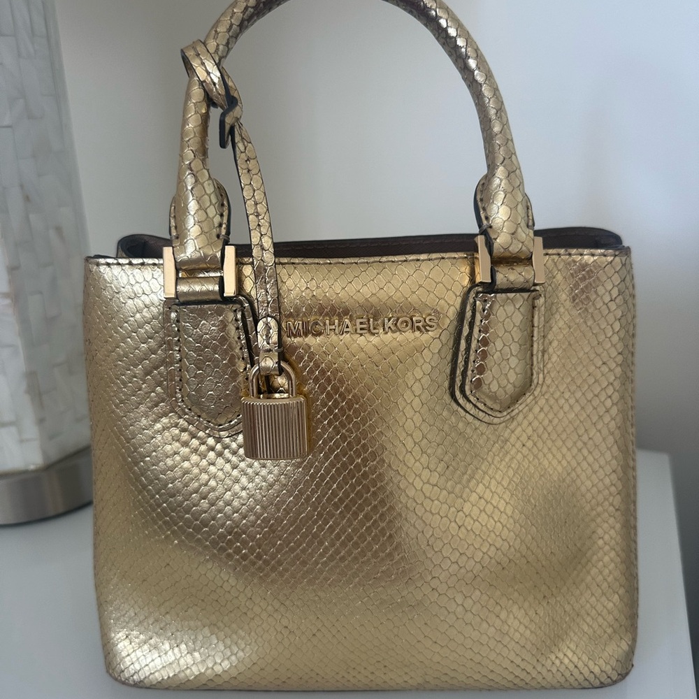 Michael Kors Gold Handbag
